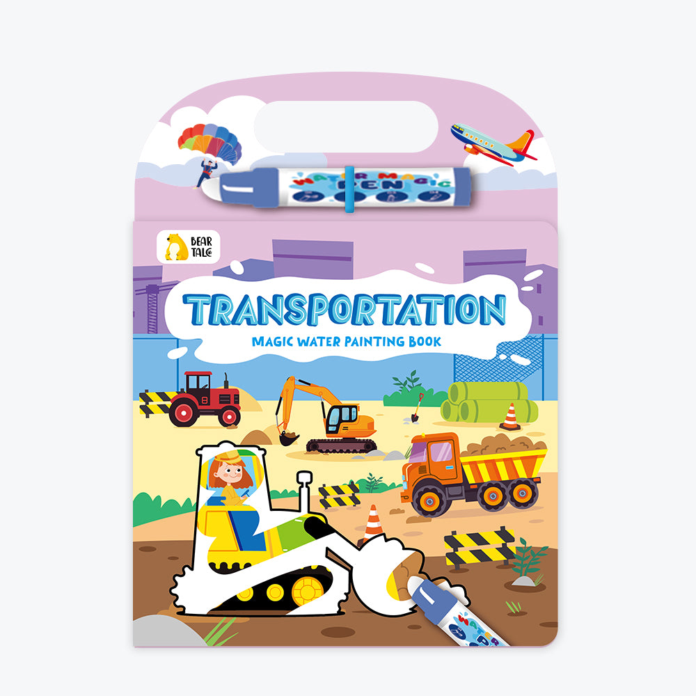 BT-Water Magic Book Water Magic - Transportation (with water magic pen)