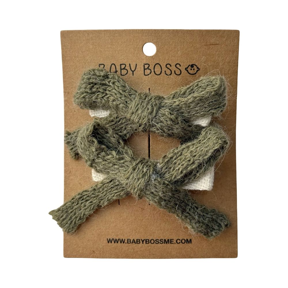 Baby Boss Girl's Crochet Hair Clips - Multicolor - 2 Pcs