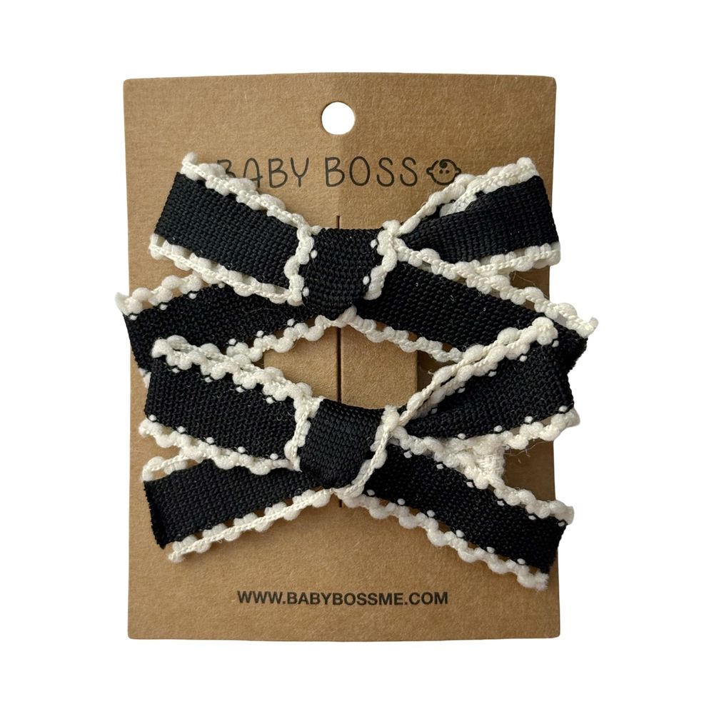 Baby Boss Girl's Frill Hair Clip - 2 Pcs