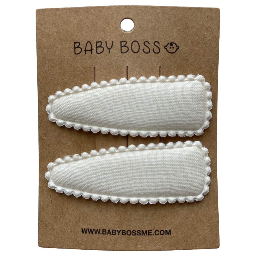 Baby Boss Hair Clip Off-White - Off White
