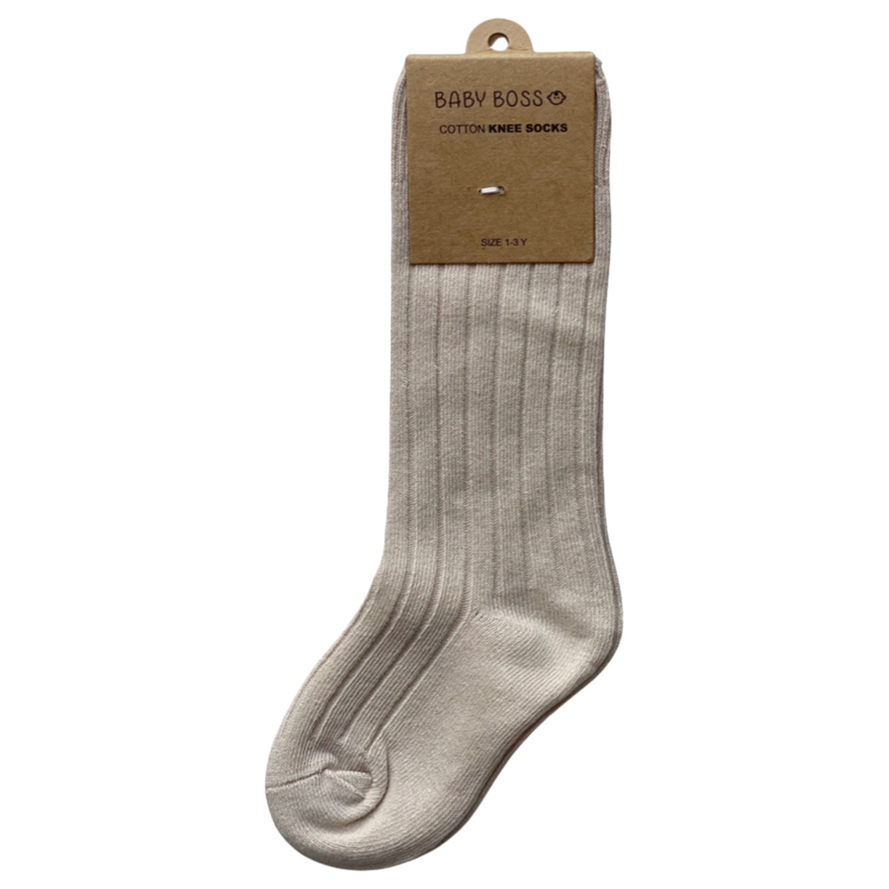 Baby Boss Knee Socks - Beige