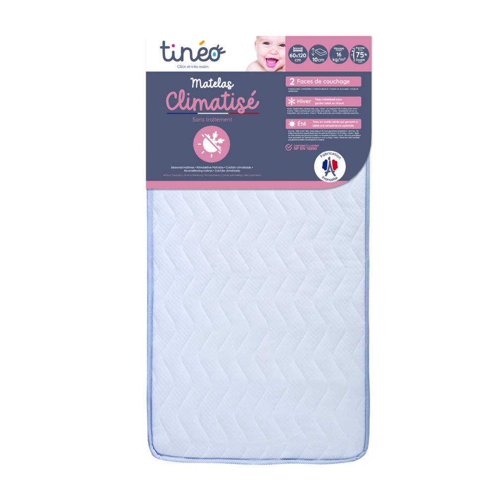 Tineo 2-Side Seasonal Mattress With Removable Cover - 60 x 120cm