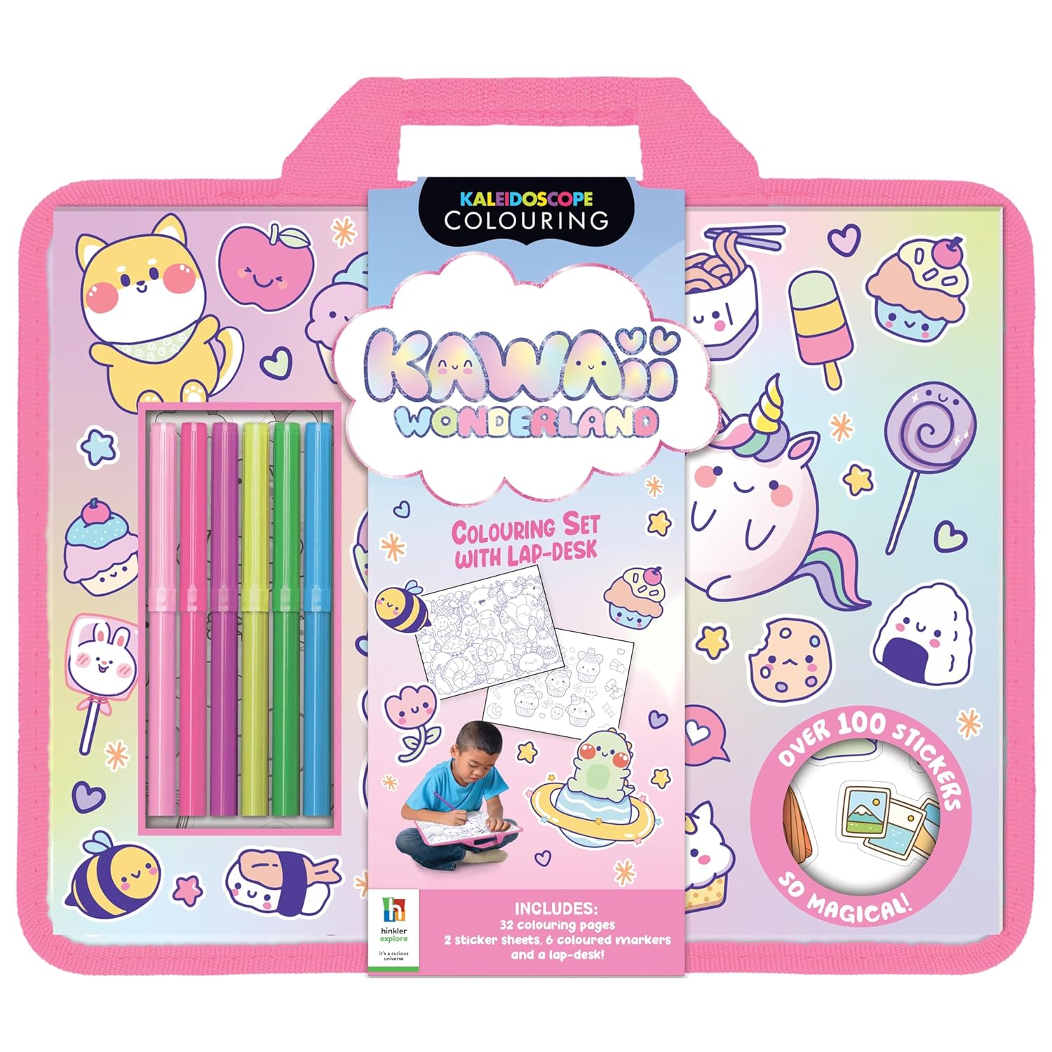 Hinkler - Kawaii Colouring Set With Lap Desk