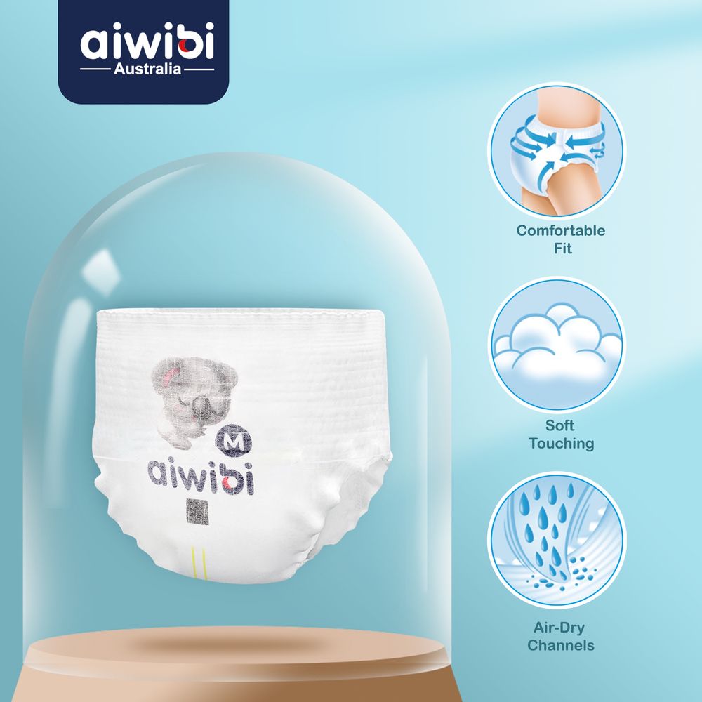 Aiwibi - Premium Baby Pants - Size 5 XL - 12-17kg - Pack of 2 - 80 Pcs