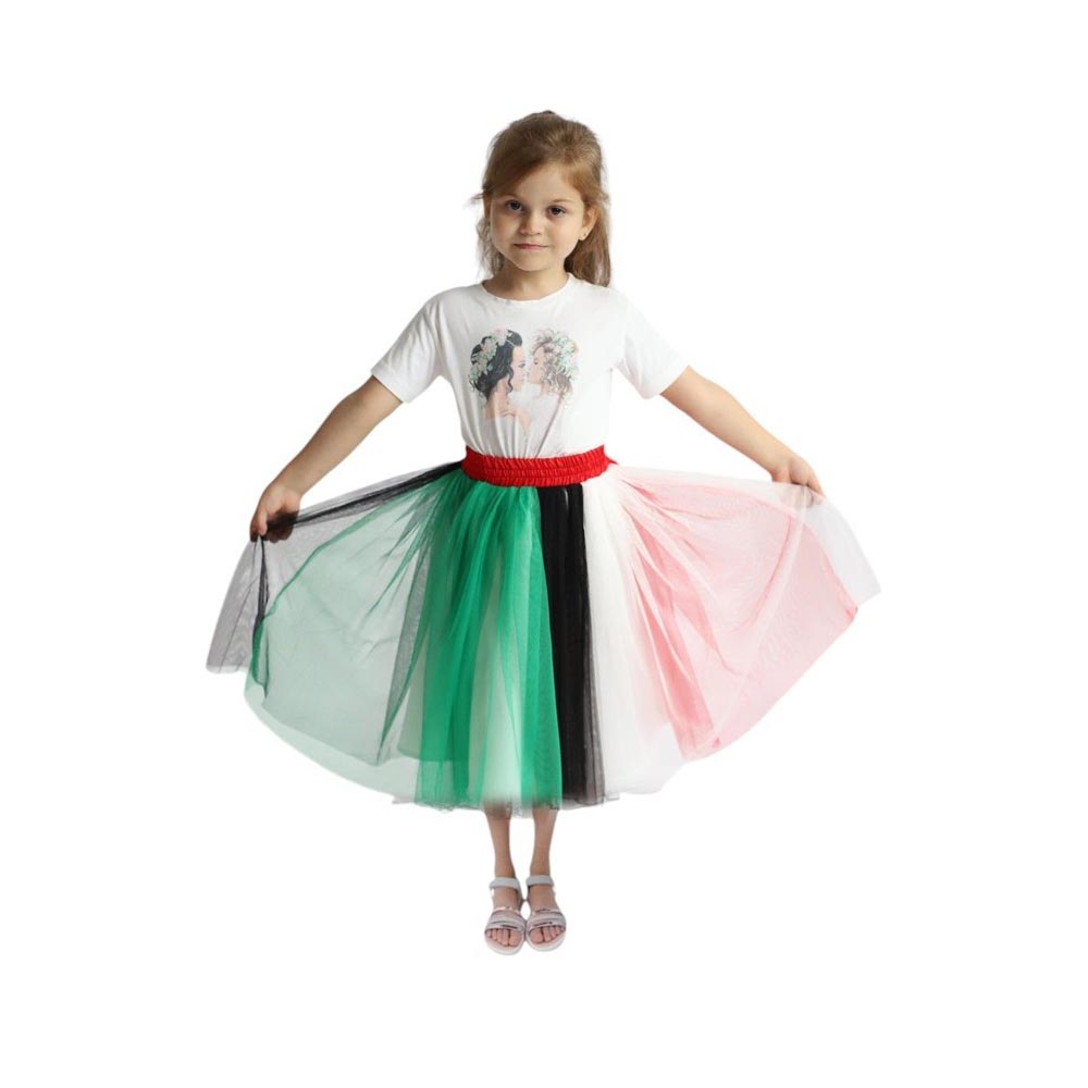 D' Daniela Girl's UAE Flag National Day Skirt