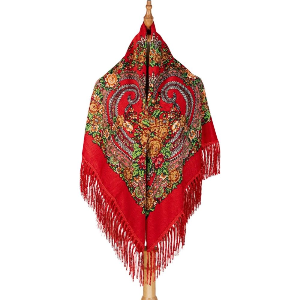 D' Daniela - Ofeliya Women's Eastern European Cotton Tassel Shawl