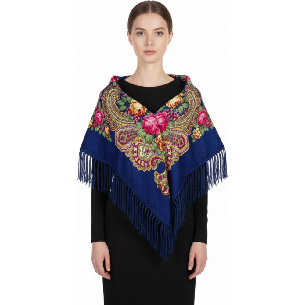 D' Daniela - Emiliya Women's Eastern European Cotton Tassel Shawl