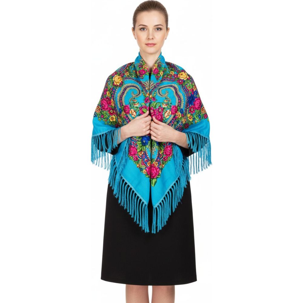 D' Daniela - Tamara Women's Eastern European Cotton Tassel Shawl