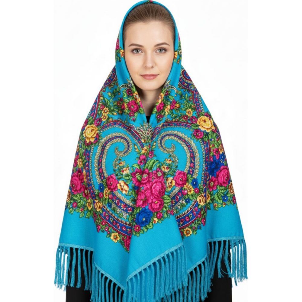 D' Daniela - Tamara Women's Eastern European Cotton Tassel Shawl