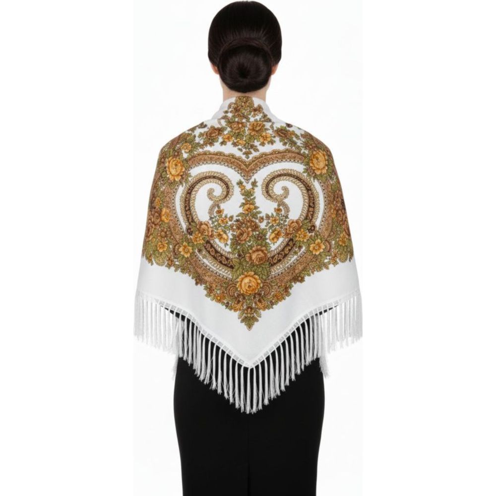 D' Daniela - Diana Women's Eastern European Cotton Tassel Shawl