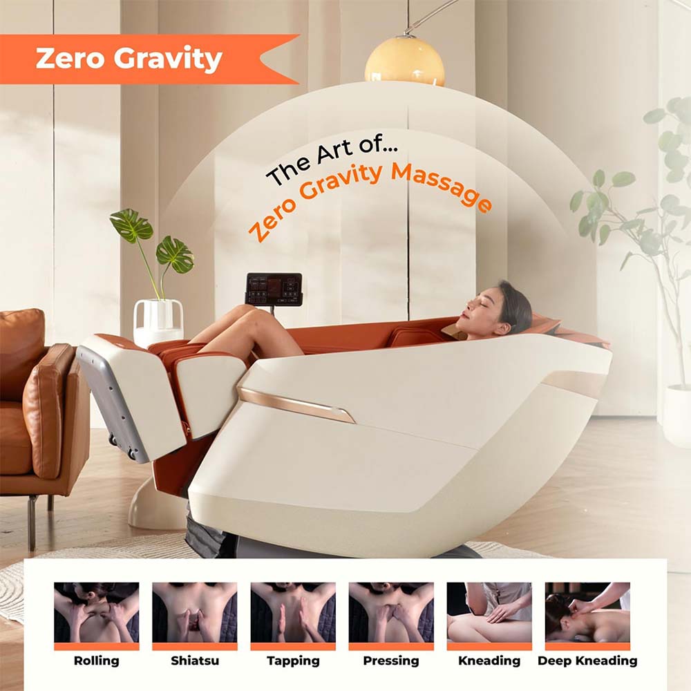 Rotai - Jimny 2-in-1 Rocking Massage Chair - Orange