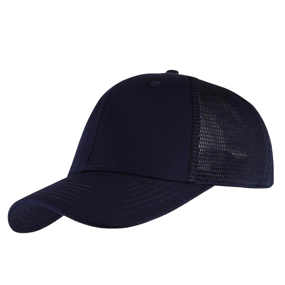 Santhome Swift 6 Panel Trucker Cap - Navy Blue