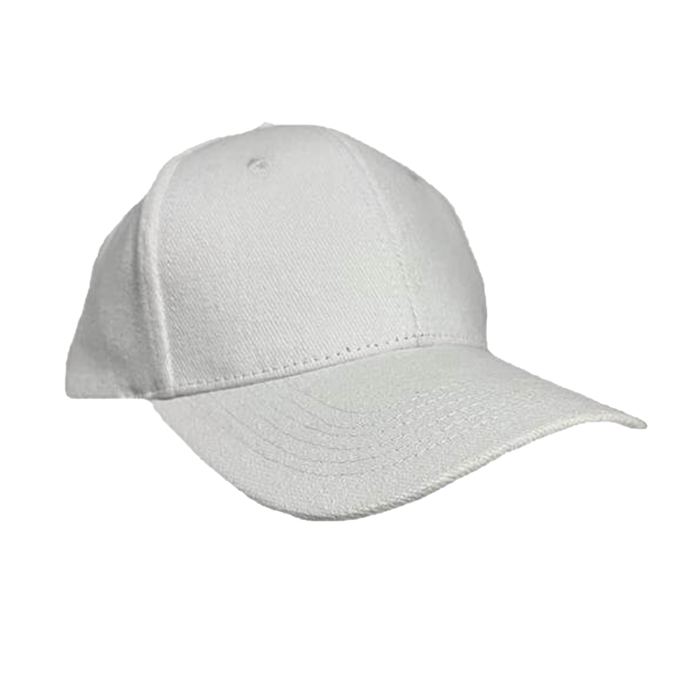 Santhome Tartu 6 Panel Heavy Brushed Cotton Cap - White
