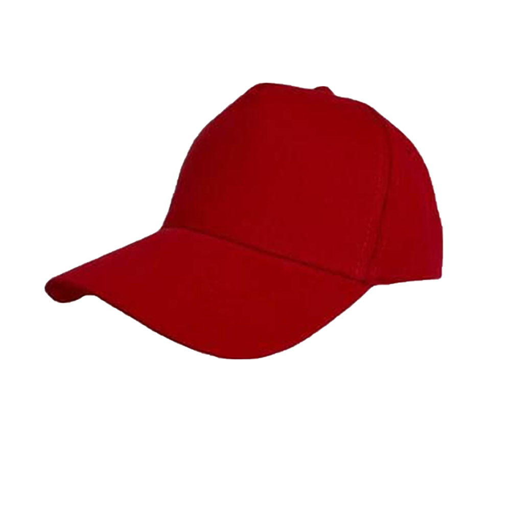 Santhome Narva 5 Panel Heavy Brushed Cotton Cap - Red