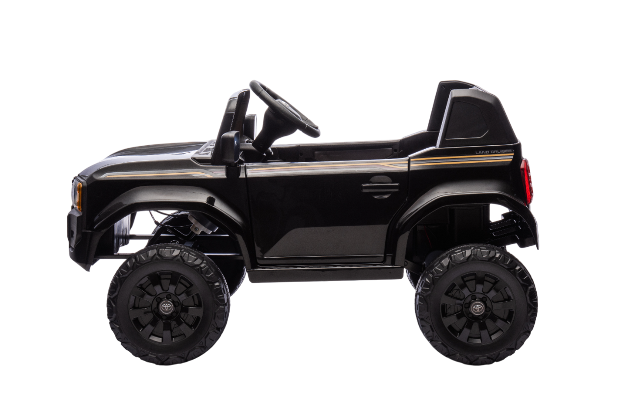 Toyota - Land Cruiser Prado Electric Ride On Car - 12 V - Black