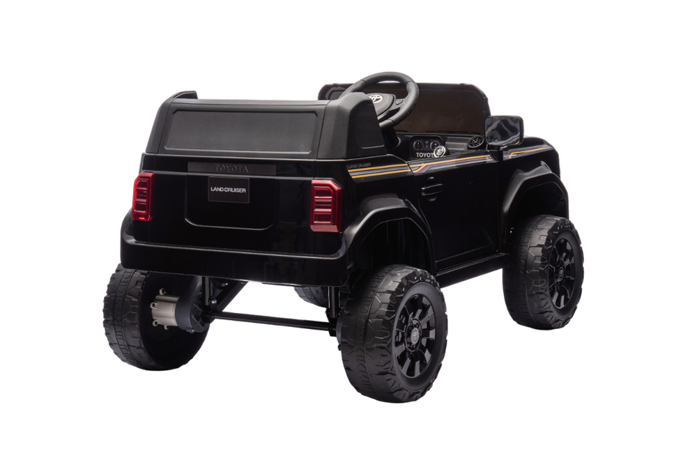 Toyota - Land Cruiser Prado Electric Ride On Car - 12 V - Black