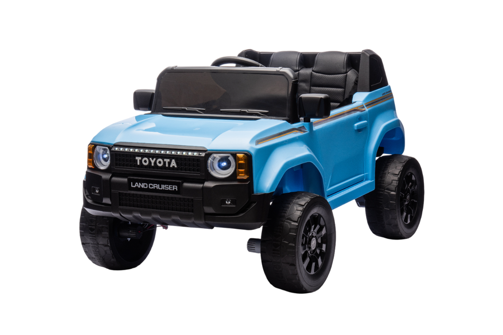 Toyota - Land Cruiser Prado Electric Ride On Car - 12 V - Blue