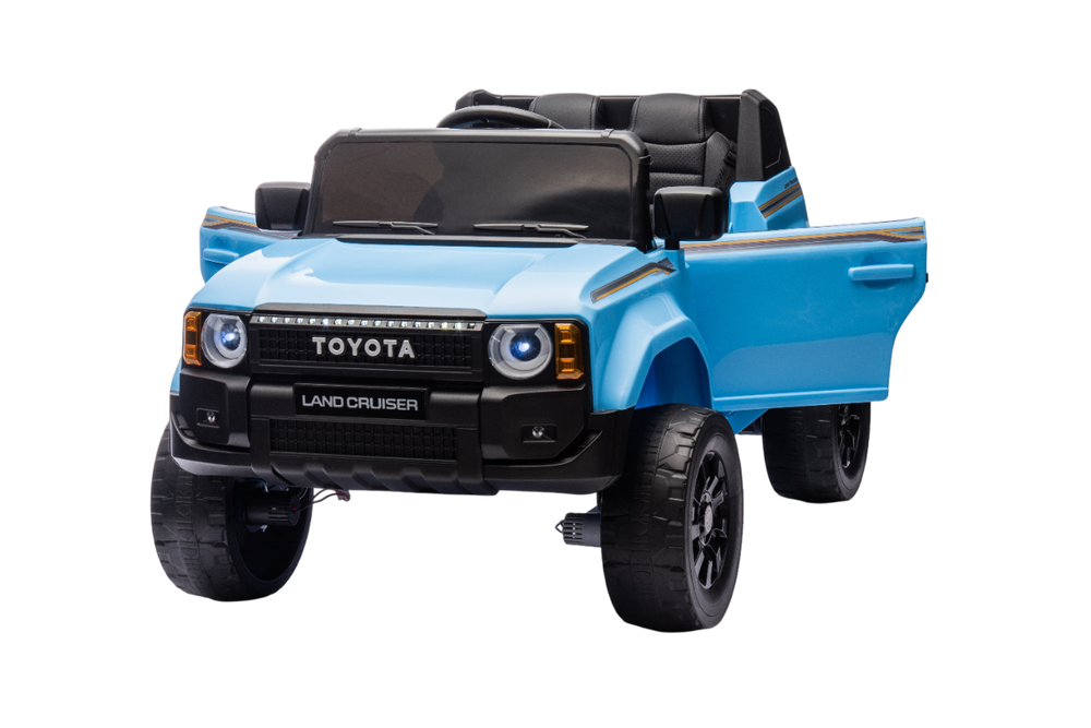 Toyota - Land Cruiser Prado Electric Ride On Car - 12 V - Blue