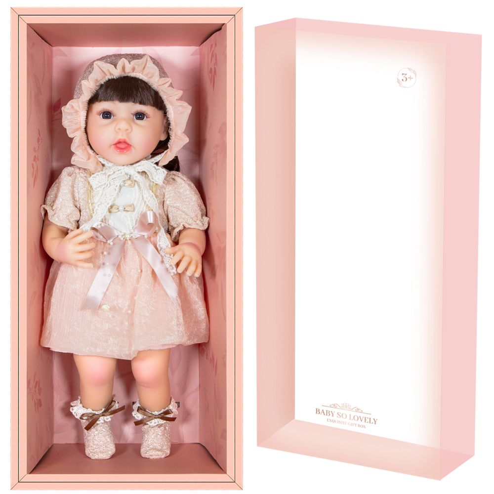 Baby So Lovely - Newborn Baby Doll Girl - Beige