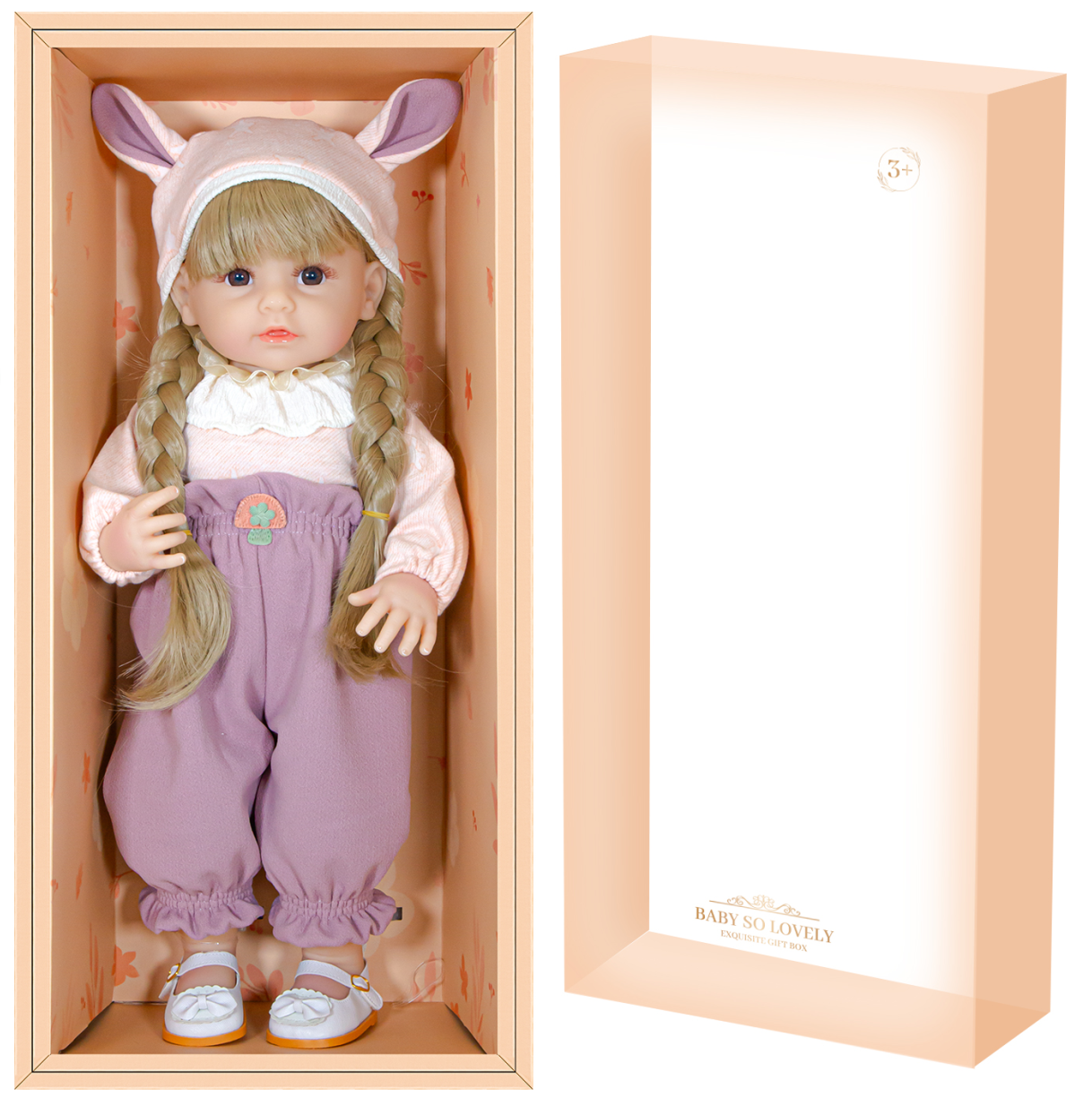 Baby So Lovely - Newborn Baby Doll Girl - Lavender