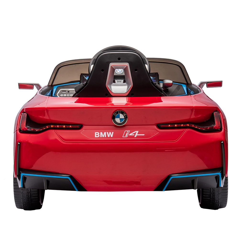 BMW - I4 Kids Ride-On Electric Ride-On Car - 12V - Red