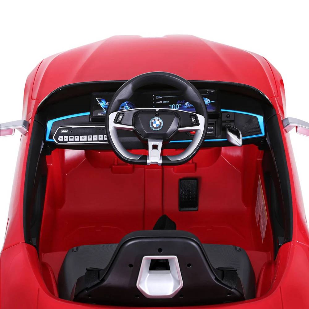BMW - I4 Kids Ride-On Electric Ride-On Car - 12V - Red