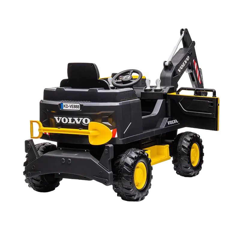 Volvo - Excavator XC90 Kids Rideon Car 12V - Yellow