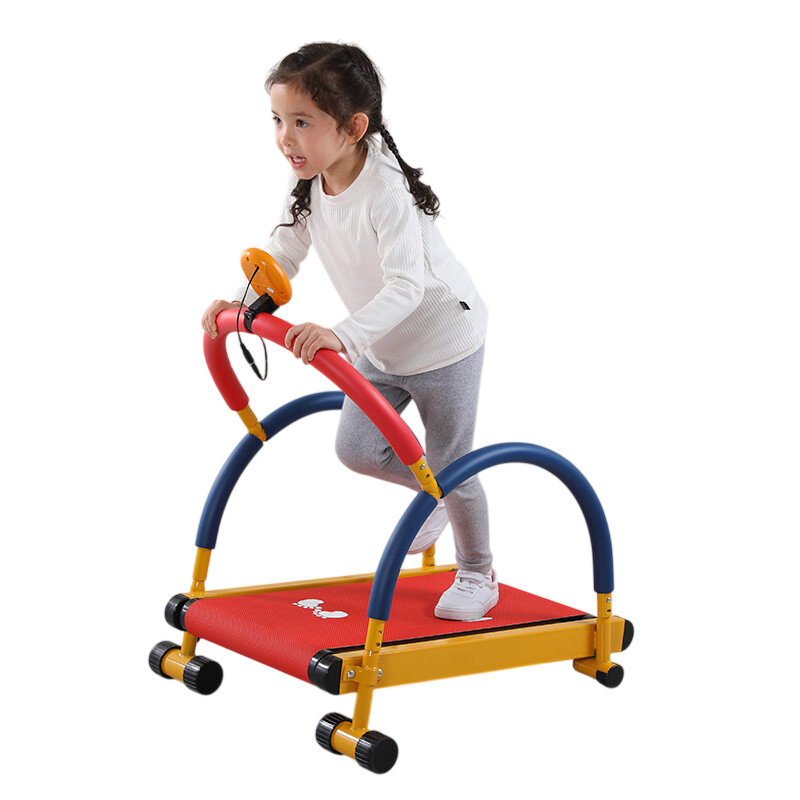 Amsham - Kids Manual Treadmill With Electronic Display - Multicolor