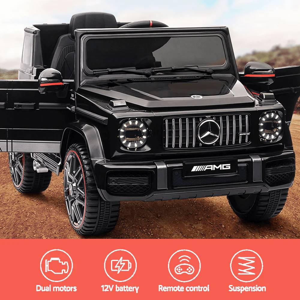 Mercedes-Benz - Kids G63 SUV Ride On Car - Painting Black - 12 V