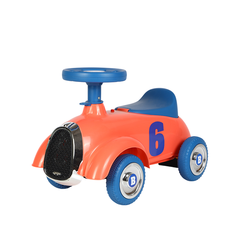 Amsham - Children's Rocking Car - Orange/Blue