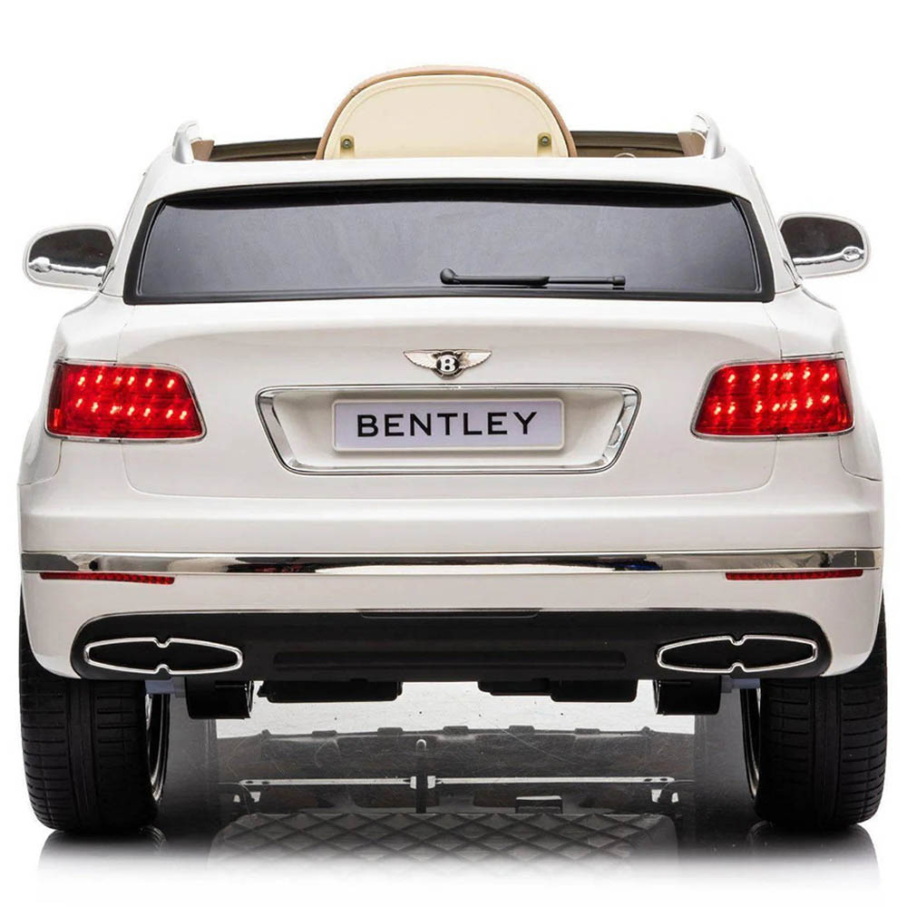 Bentley - Big Bentagya Kids Rideon Car - White - 12V