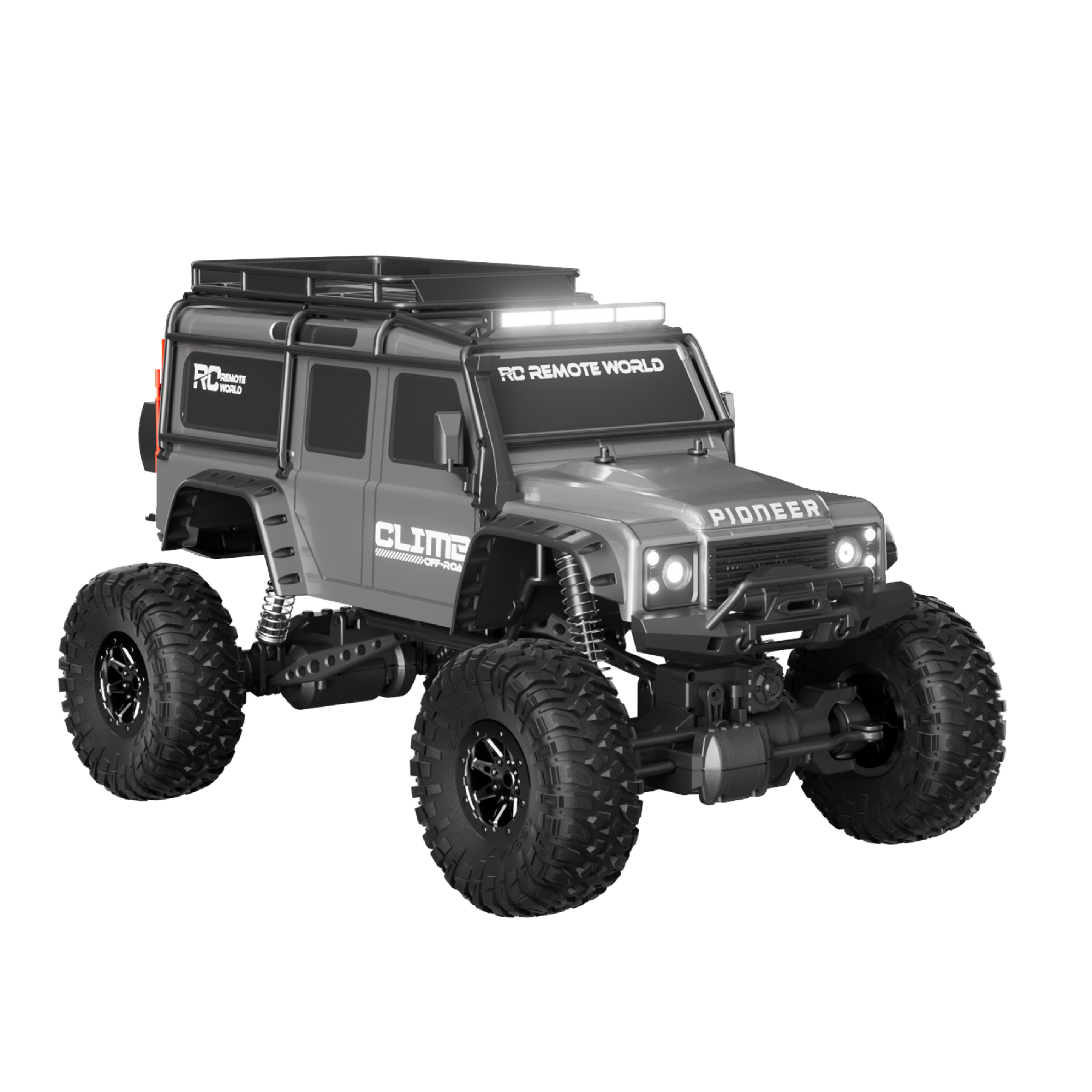Amsham - 2.4G 4WD Off-Road RC Car - Grey