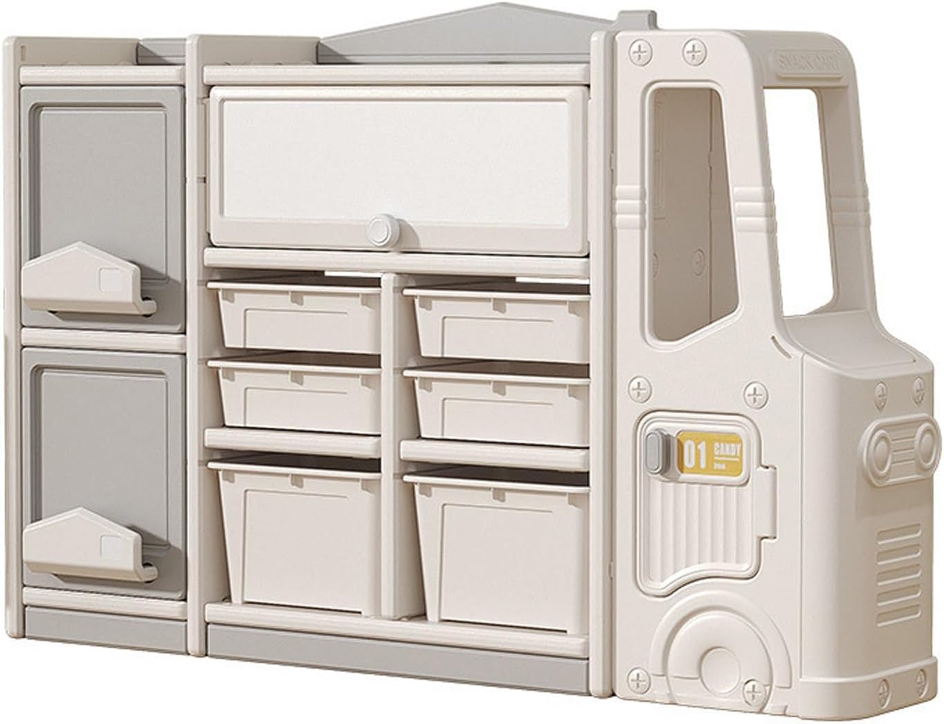Amsham - Children's Toy Storage Organizer - Beige
