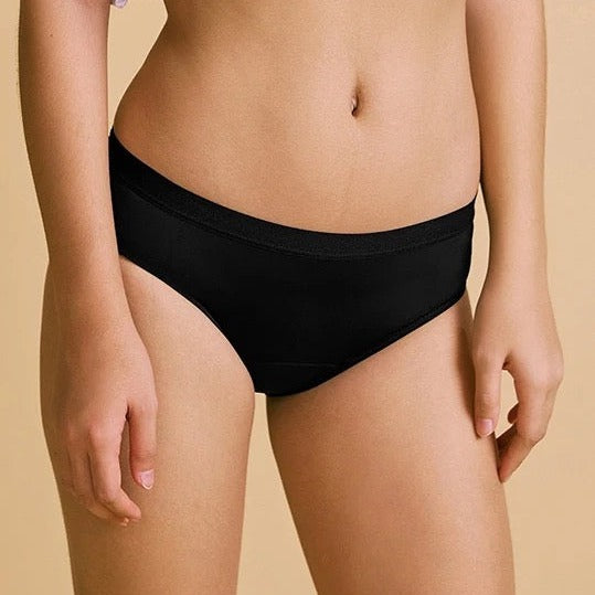 Bodi Fresh - 3pc-Set - Bamboo Brief Period Underwear - Black