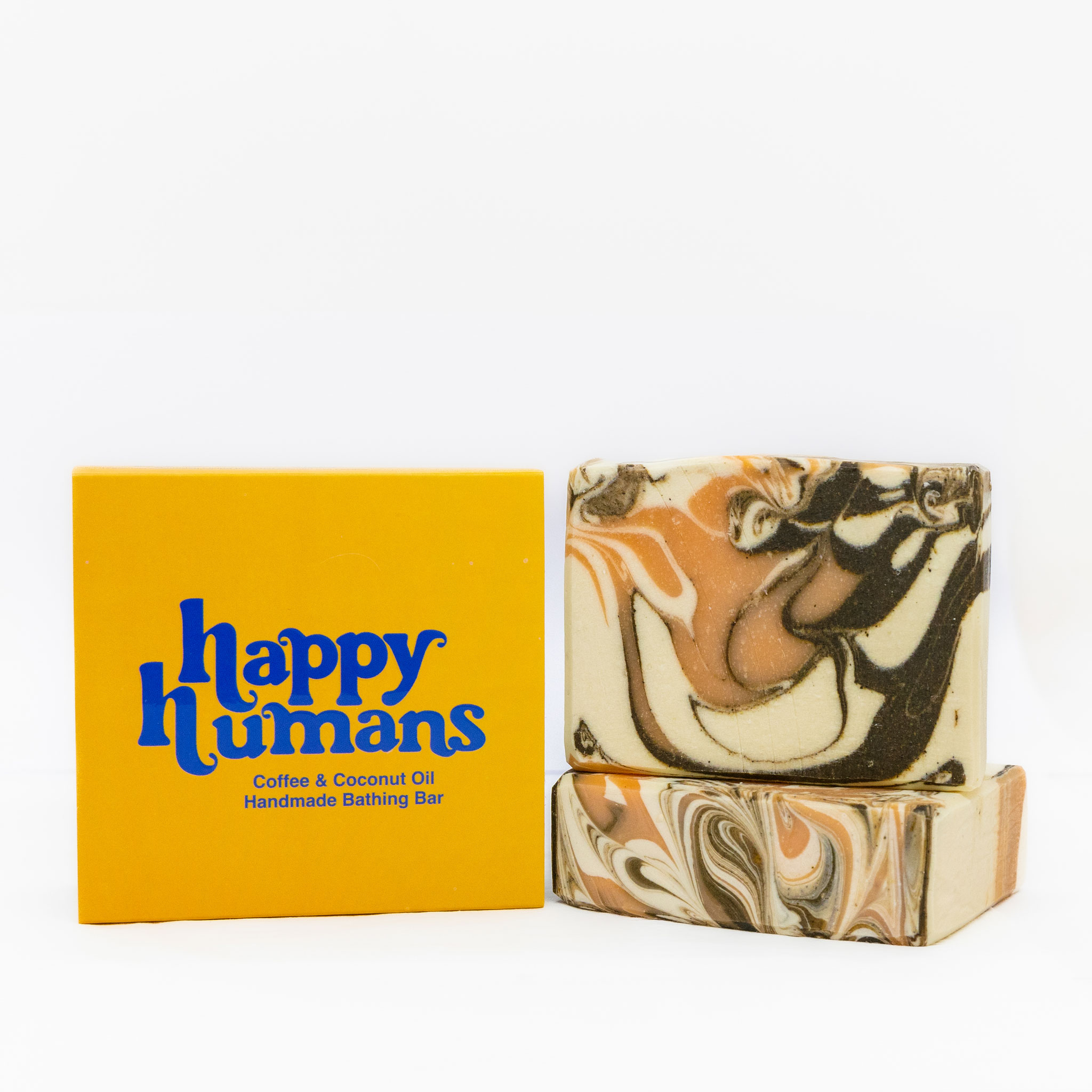 Happy Humans - Coffee & Coconut Handmade Soap - 100 gm 