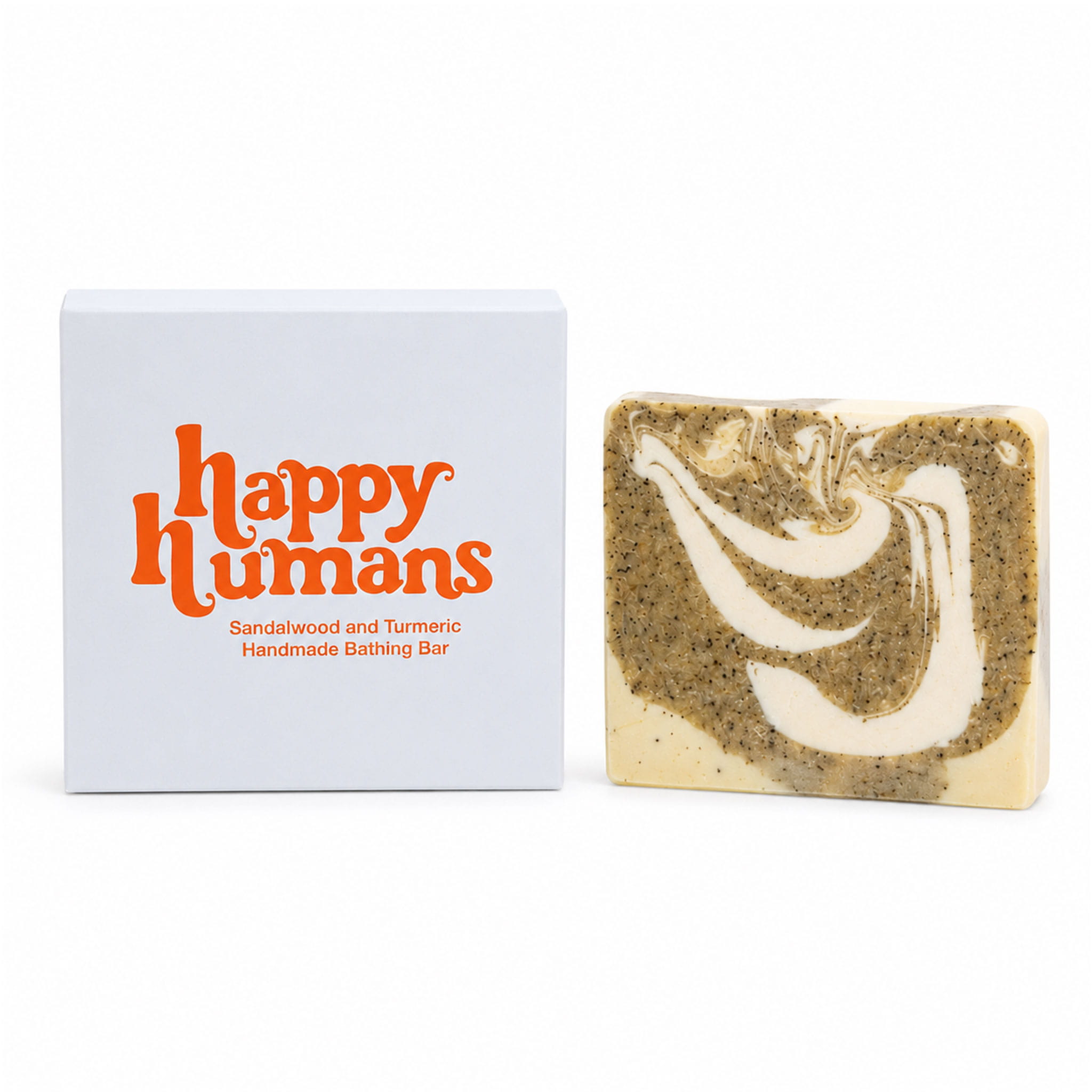 Happy Humans - Sandalwood & Turmeric Natural Bathing Bar - 100 gm