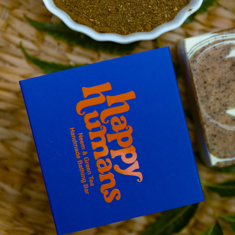 Happy Humans - Neem & Green Tea Purifying Bathing Bar - 100 gm