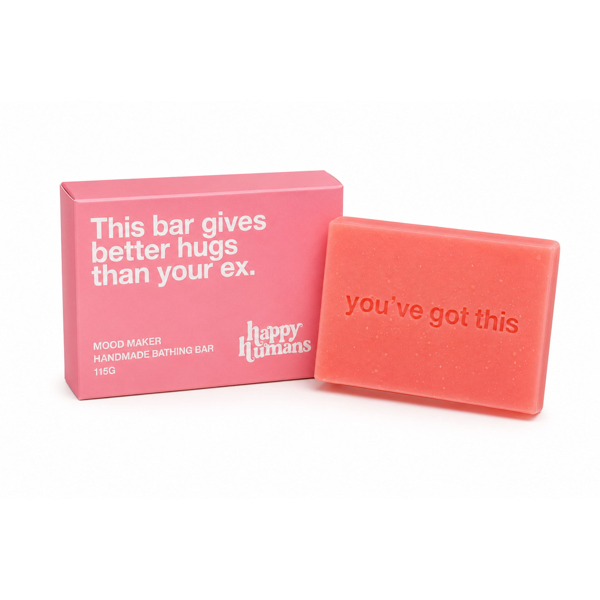 Happy Humans - This Bar Gives Better Hugs Mood Maker Vegan Bathing Bar - 115 gm