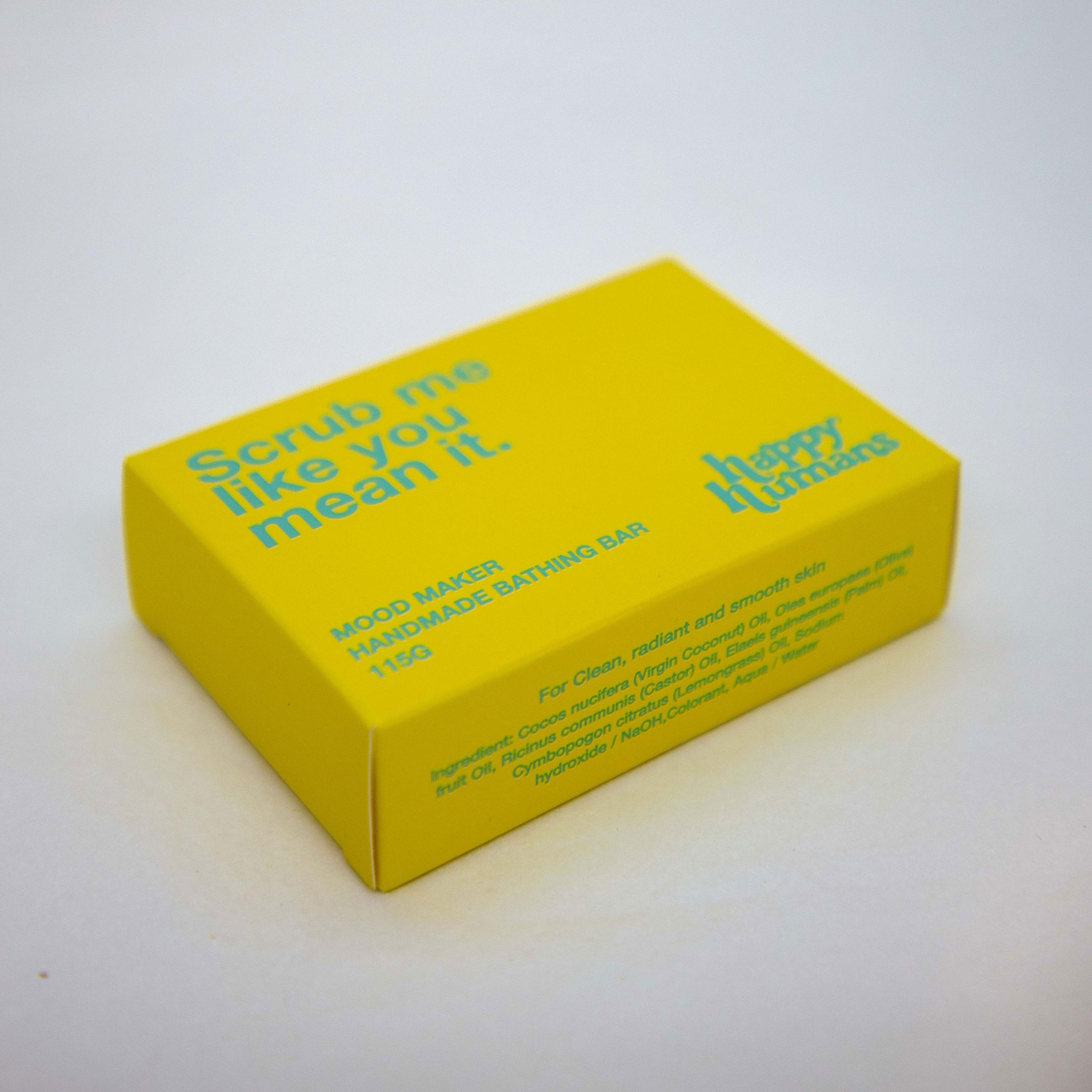 Happy Humans - Scrub Me Like You Mean It Energising & Refreshing Handmade Soap - 115 gm