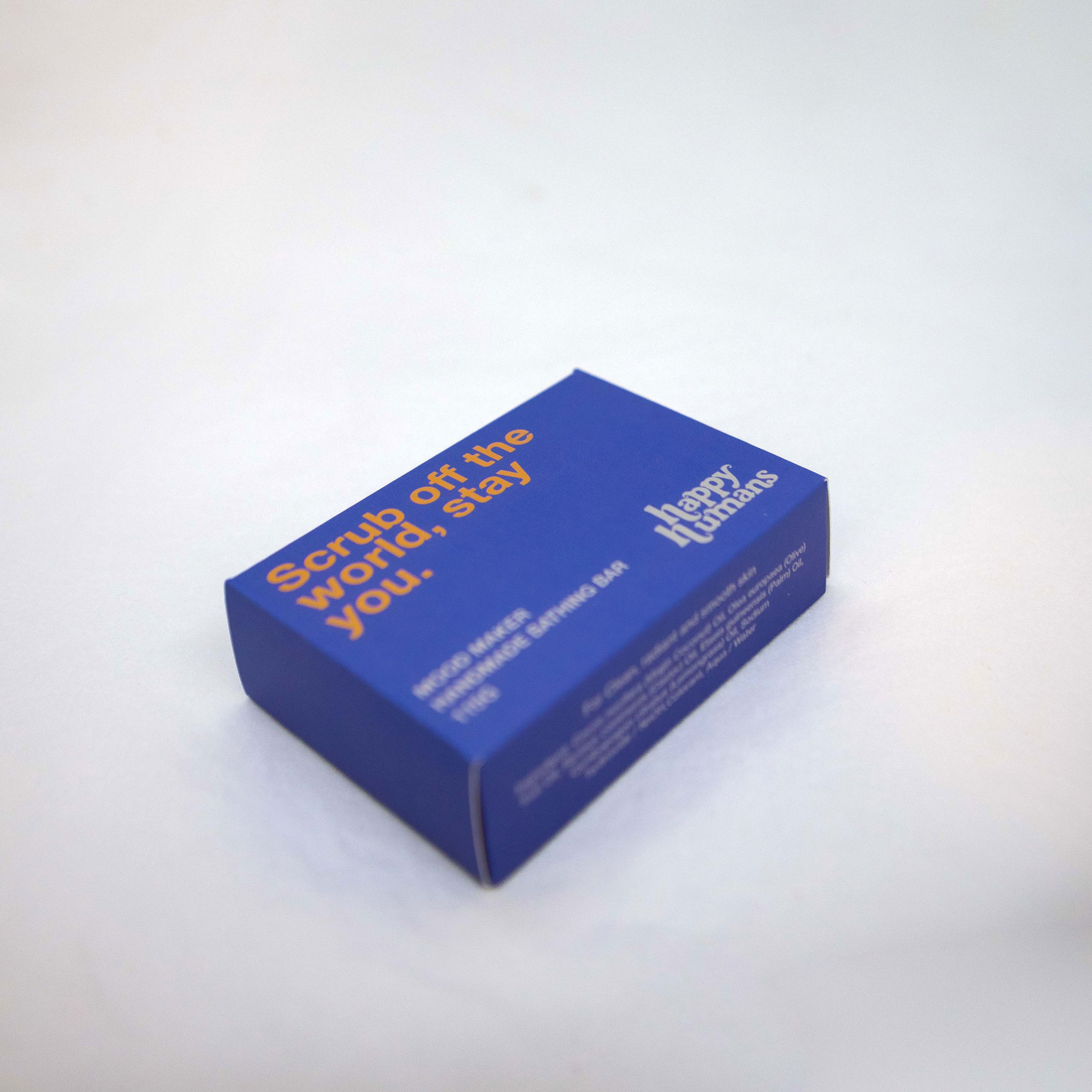 Happy Humans - Scrub Off The World, Stay You Vegan Bathing Bar - 115 gm