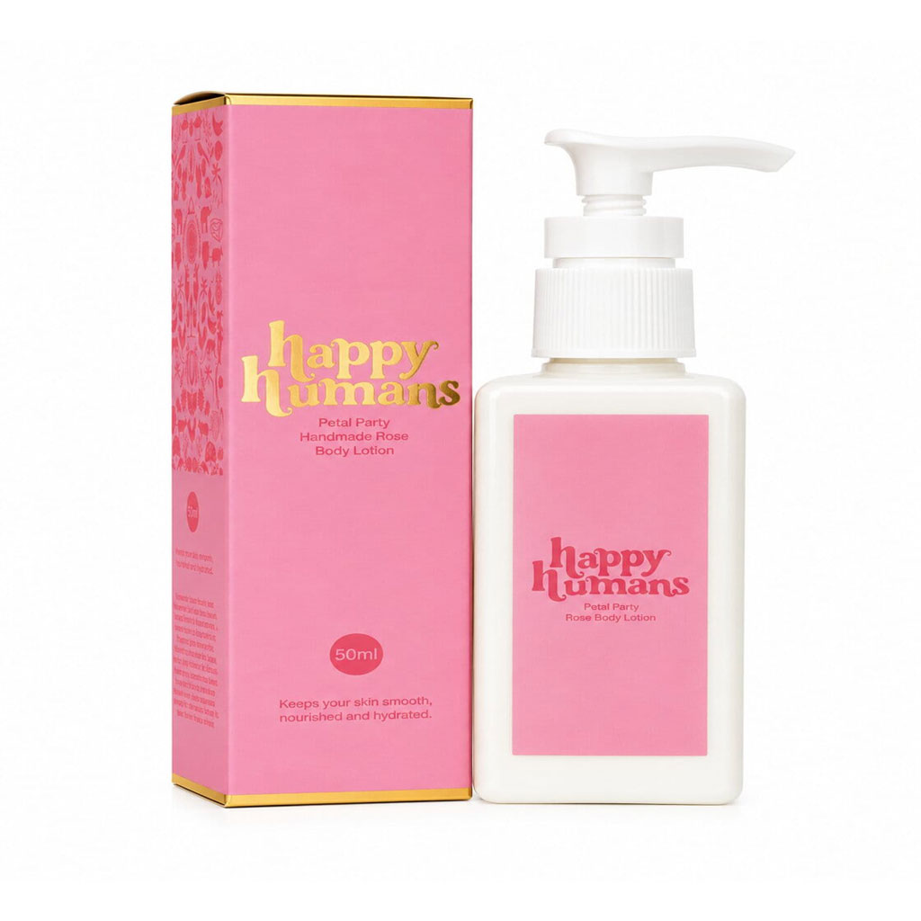 Happy Humans - Petal Party Rose Body Lotion - 50 ml