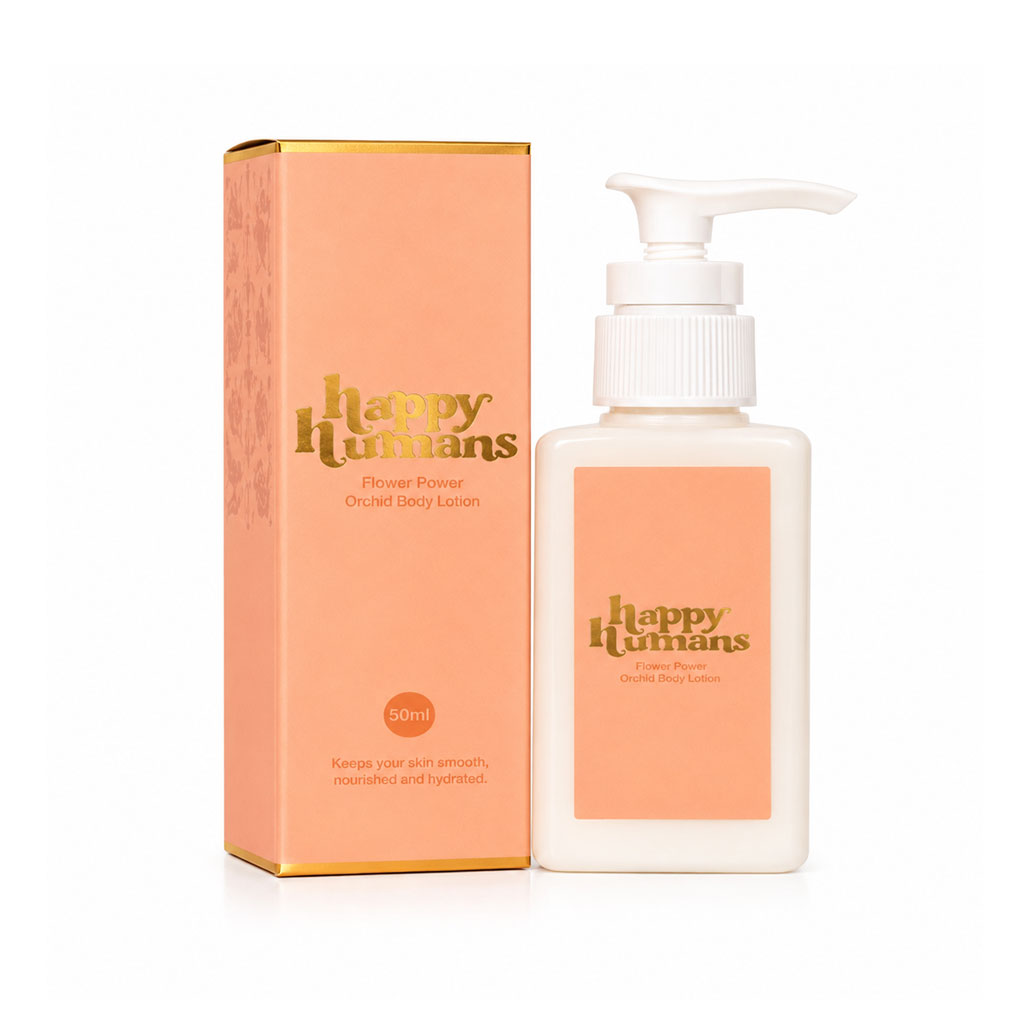 Happy Humans - Flower Power Orchid Body Lotion - 50 ml