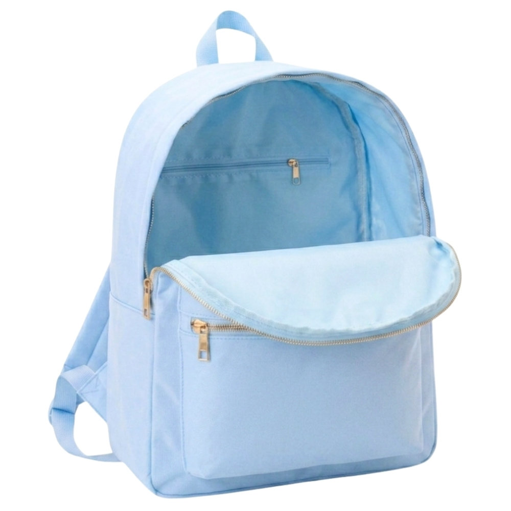 TheHappyTribe - Personalised Backpack - Baby Blue - 14.5-Inch/37cm