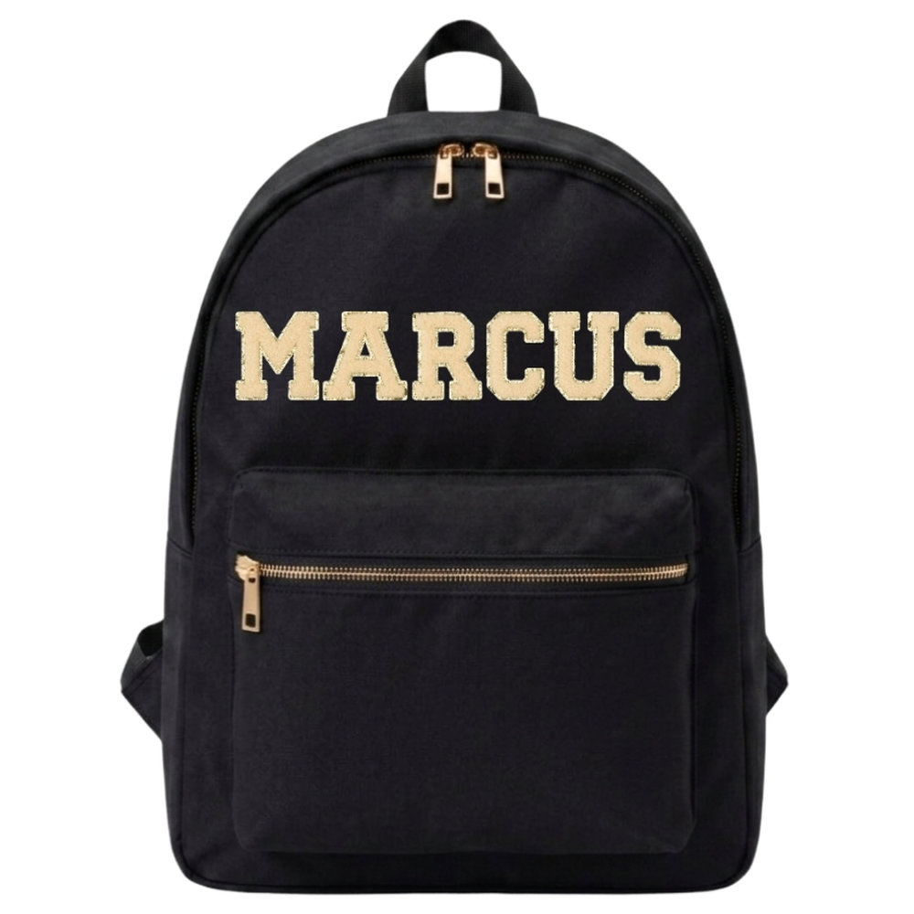 The Happy Tribe - Personalised Backpack, Black Black