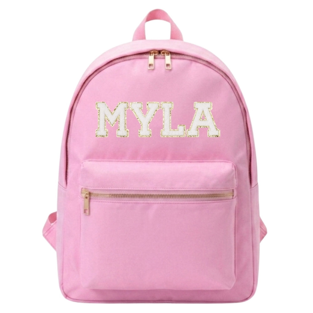 The Happy Tribe - Personalised Backpack, Baby Pink