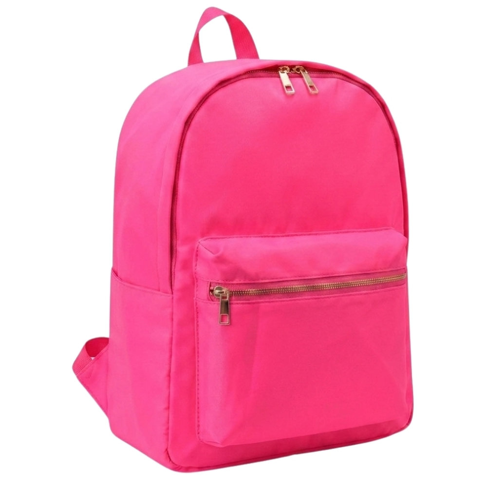 TheHappyTribe - Personalised Backpack - Neon Pink - 14.5-Inch/37cm