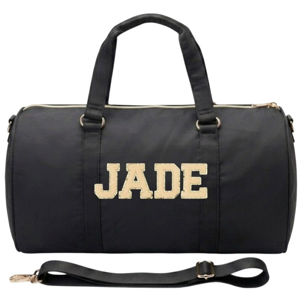 The Happy Tribe - Personalised Duffle Bag, Black