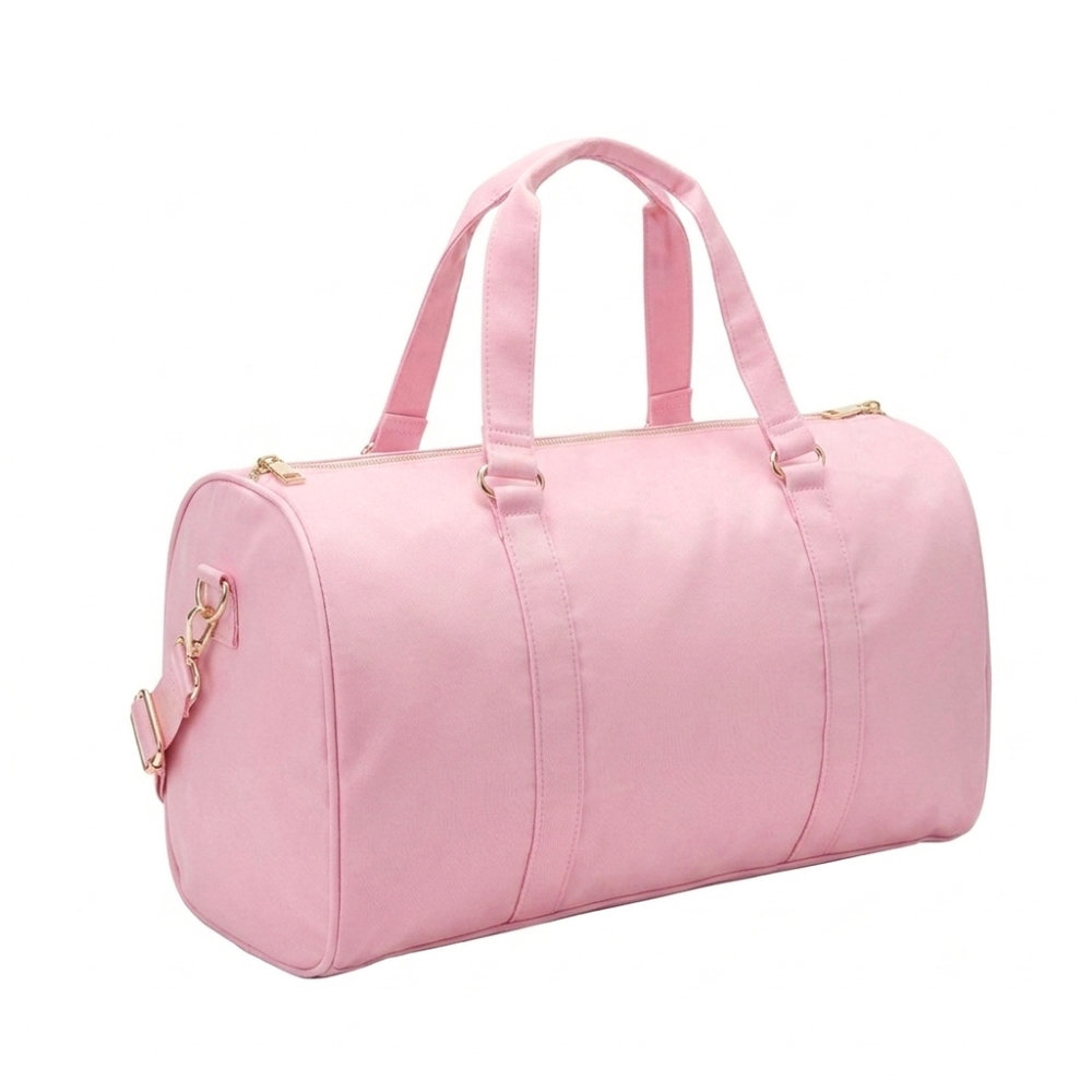 The Happy Tribe - Personalised Duffle Bag, Baby Pink