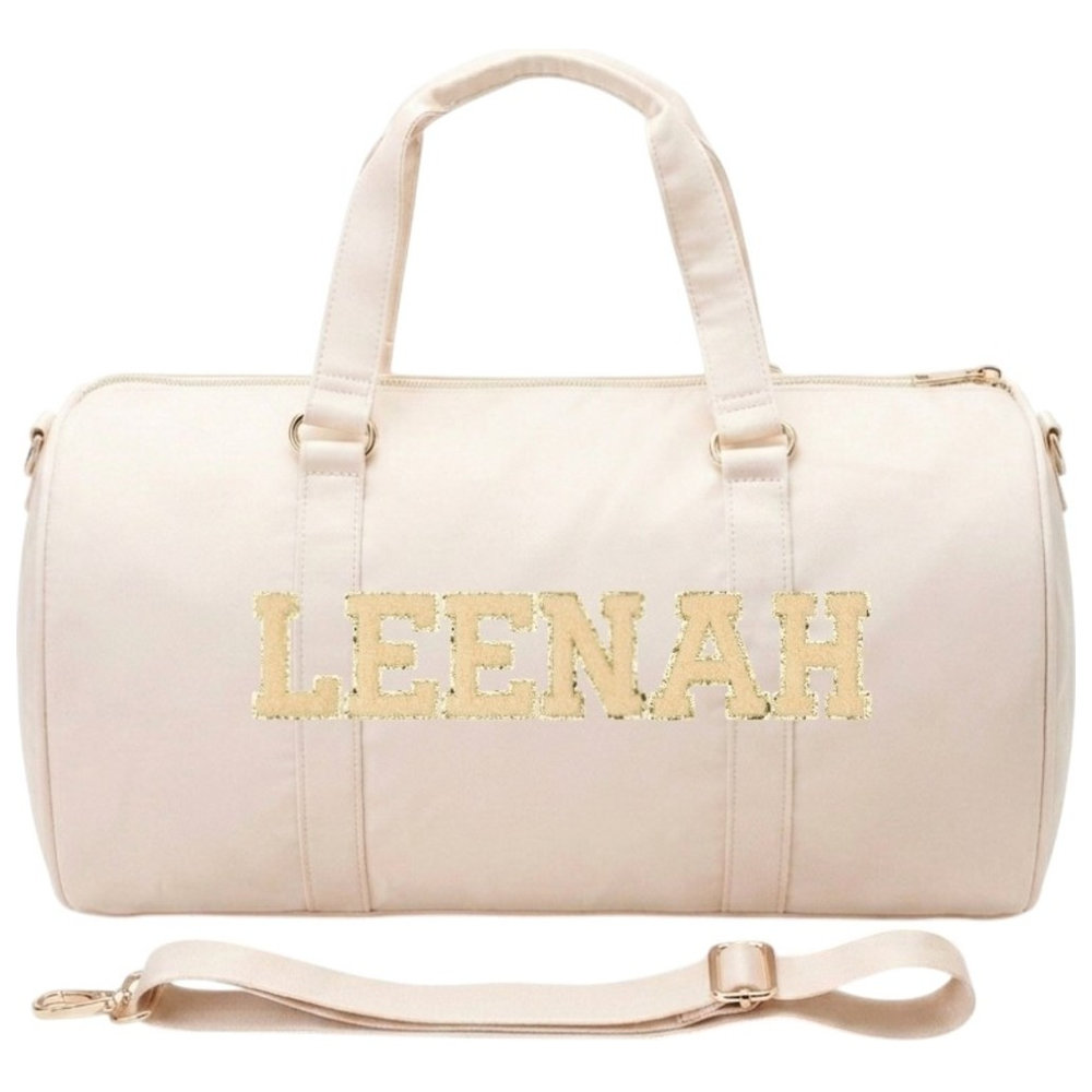 The Happy Tribe - Personalised Duffle Bag, Cream