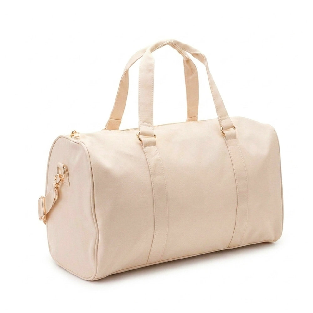 The Happy Tribe - Personalised Duffle Bag, Cream